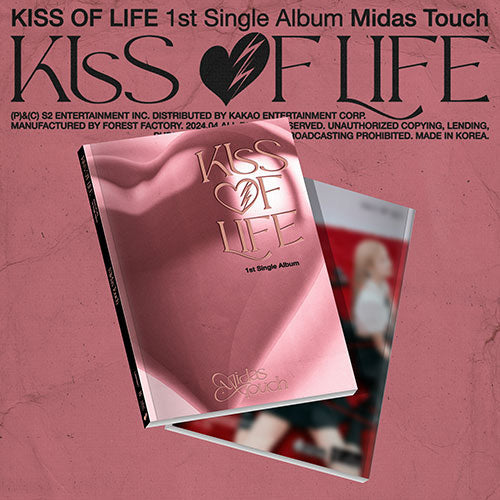 KISS OF LIFE - MIDAS TOUCH 1ST SINGLE ALBUM WITHMUU LUCKY DRAW EVENT PHOTOBOOK 3 RANDOM - COKODIVE