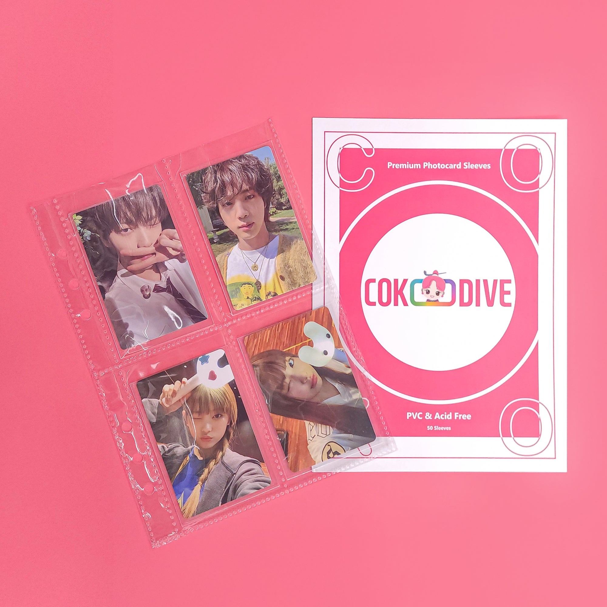 A5 4 POCKET PHOTOCARD SLEEVES FOR K-POP FANS - COKODIVE