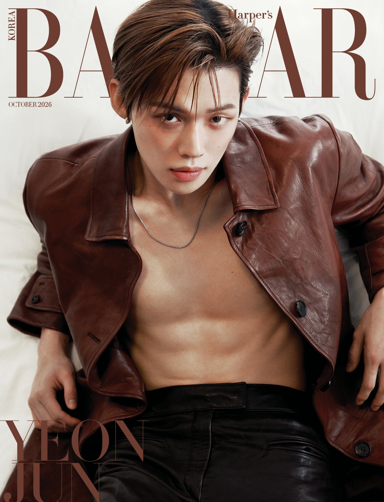 TXT YEONJUN - BAZAAR MAGAZINE 2026 OCTOBER ISSUE COVER B - COKODIVE