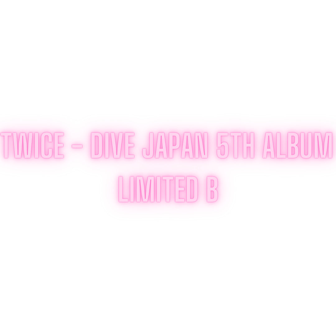 TWICE - DIVE JAPAN 5TH ALBUM LIMITED B - COKODIVE