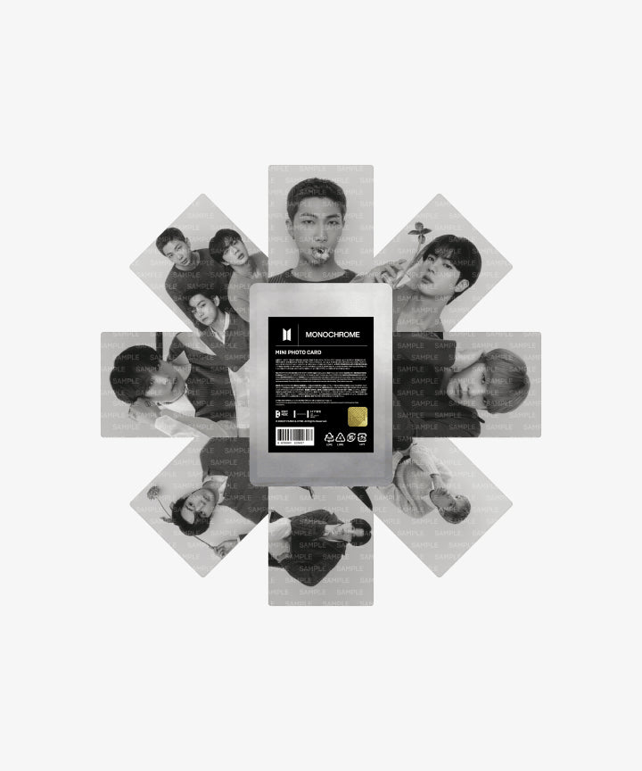 BTS - POP UP : MONOCHROME OFFICIAL MD MINI PHOTO CARD - COKODIVE