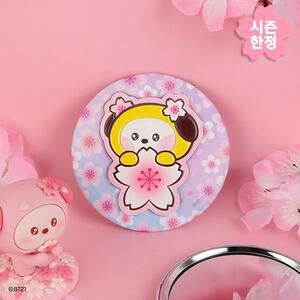 BT21 - CHERRY BLOSSOM LEATHER PATCH MIRROR CHIMMY - COKODIVE