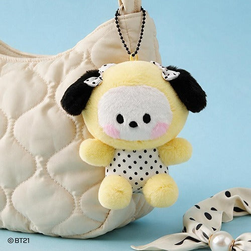BT21 - DOT RIBBON PLUSH KEYRING (CHIMMY) - COKODIVE