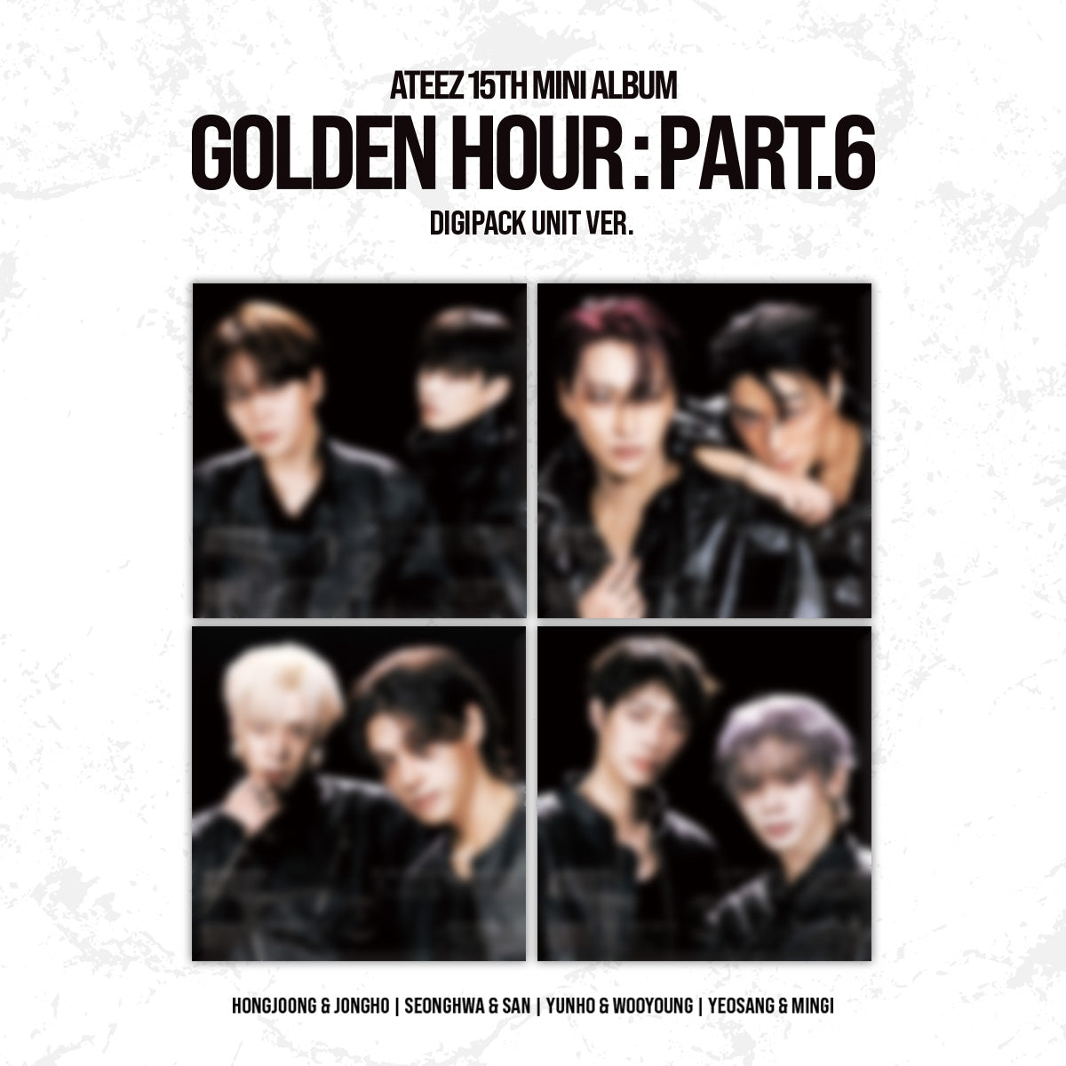 ATEEZ - GOLDEN HOUR : PART.6 15TH MINI ALBUM UNIVERSAL MUSIC GIFT DIGIPACK UNIT VER RANDOM - COKODIVE