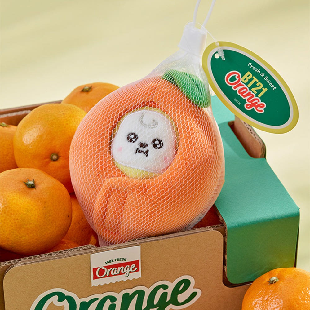 BT21 - ORANGE PARTY OFFICIAL MD BABY DOLL KEYRING - COKODIVE