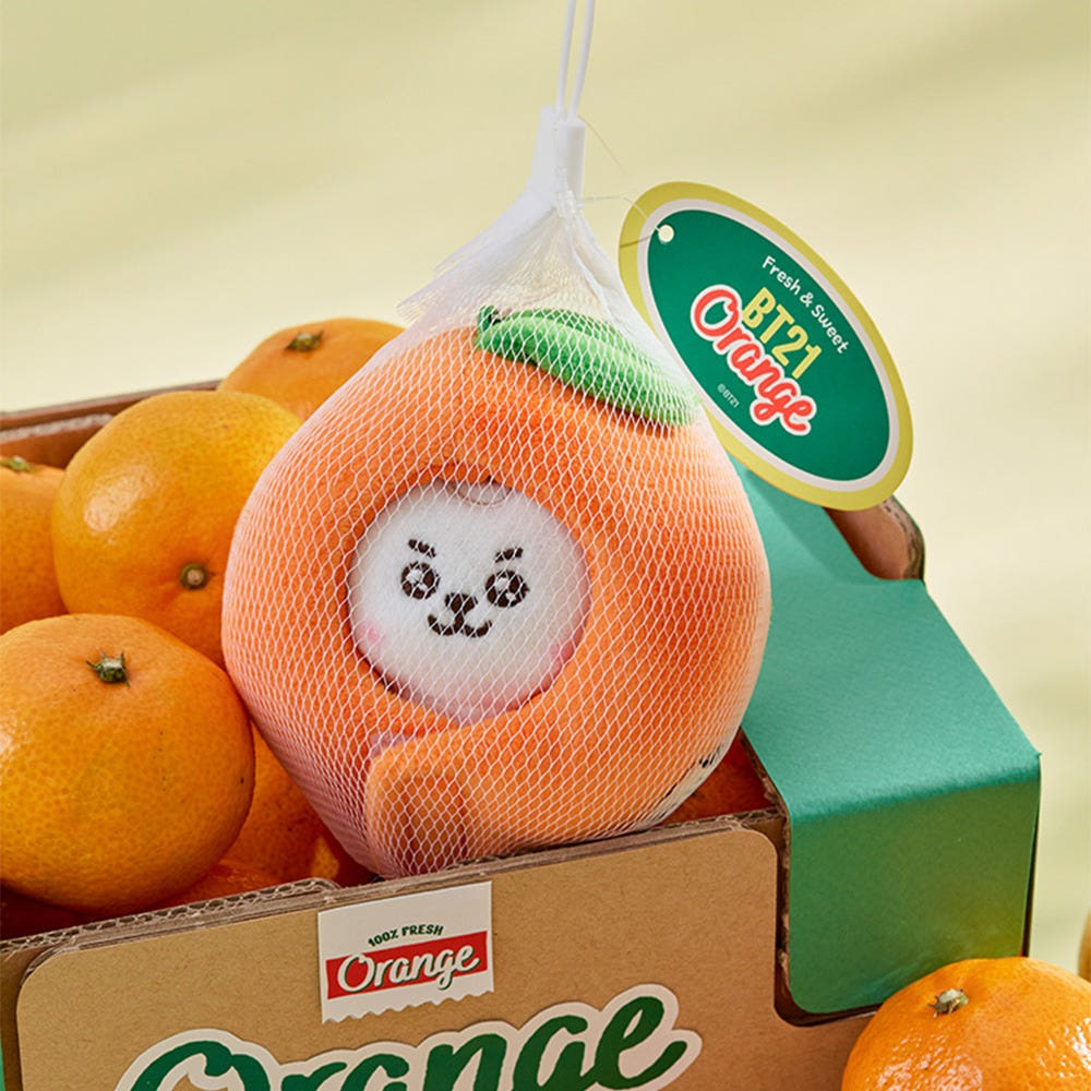 BT21 - ORANGE PARTY OFFICIAL MD BABY DOLL KEYRING - COKODIVE