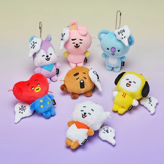 BT21 - TODAY'S MOOD DRAINED PLUSH KEYRING - COKODIVE