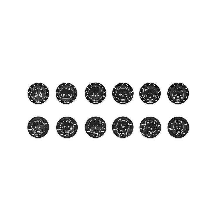 ENHYPEN - SPOOKY ENCHIN OFFICIAL MD GLOW STICKER ROLL (MIDNIGHT) - COKODIVE