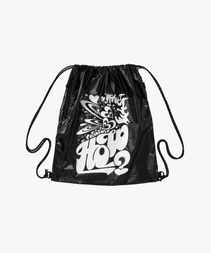 BOYNEXTDOOR - SAND SOUND CAPSULE COLLECTION OFFICIAL MD GRAPHIC GYM SACK BLACK
