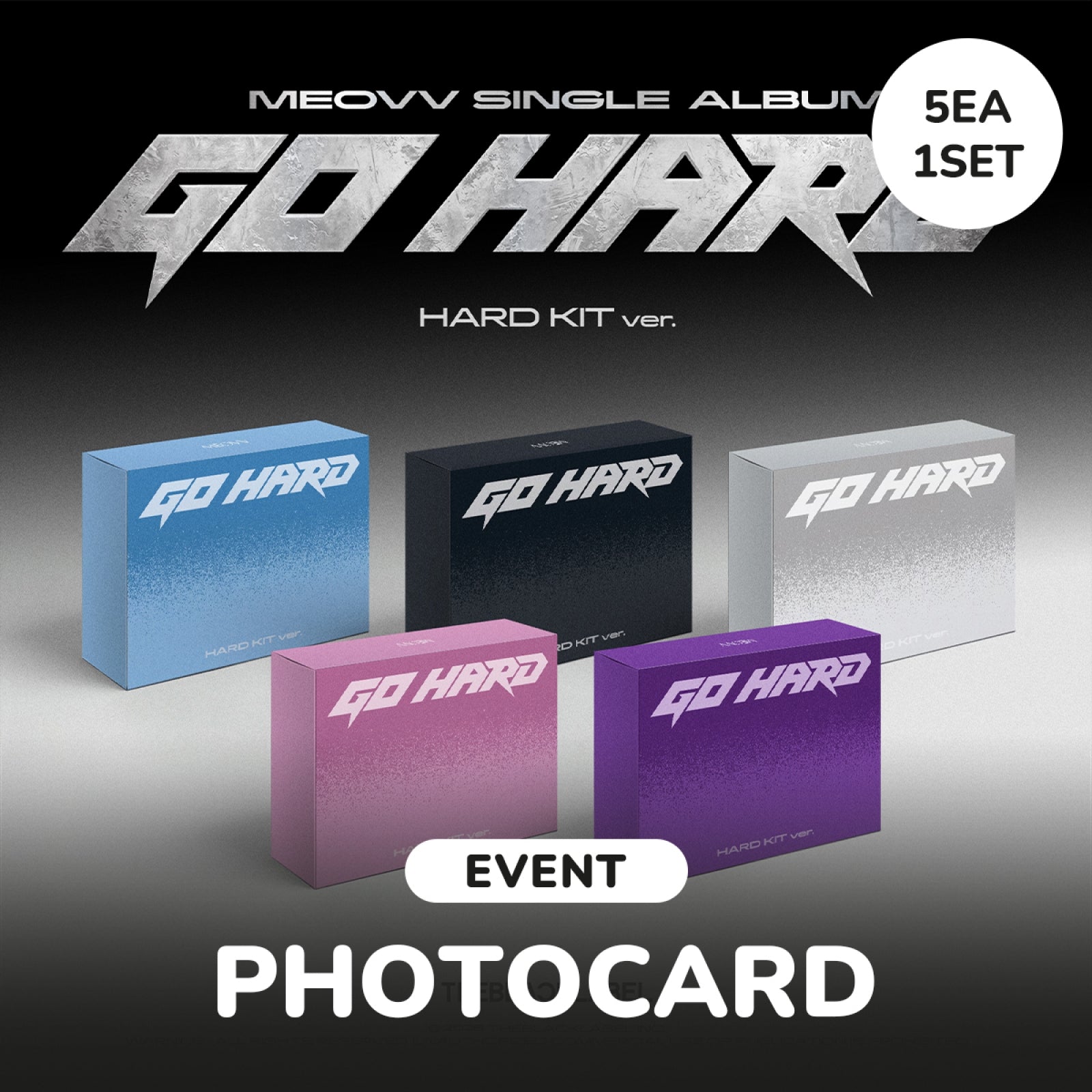 MEOVV - GO HARD SINGLE ALBUM WITHMUU GIFT HARD KIT VER SET - COKODIVE