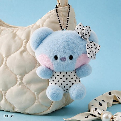 BT21 - DOT RIBBON PLUSH KEYRING (KOYA) - COKODIVE