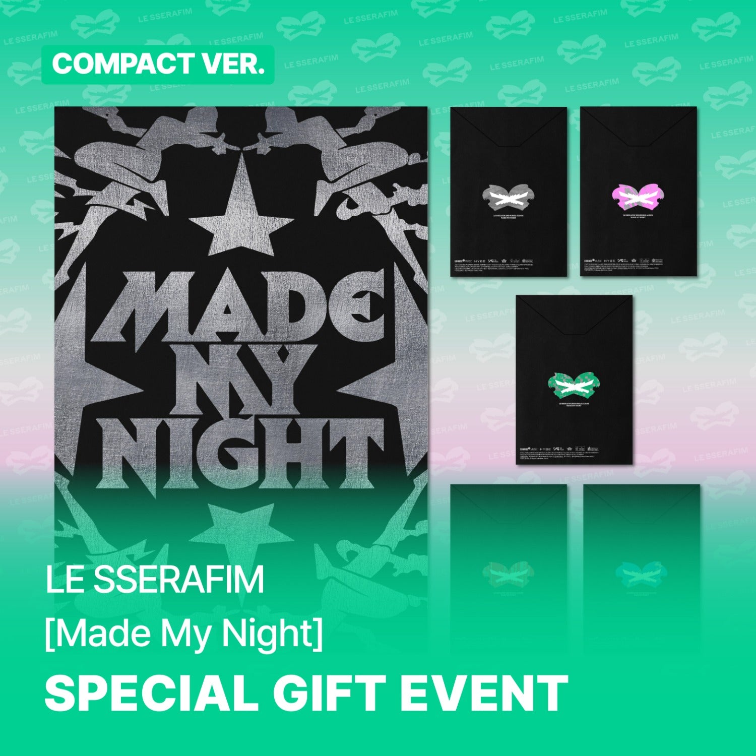 LE SSERAFIM - MADE MY NIGHT 2ND SINGLE ALBUM SOUNDWAVE GIFT COMPACT VER RANDOM - COKODIVE