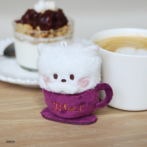 BT21 - MININI PLUSH KEYRING LATTE - COKODIVE