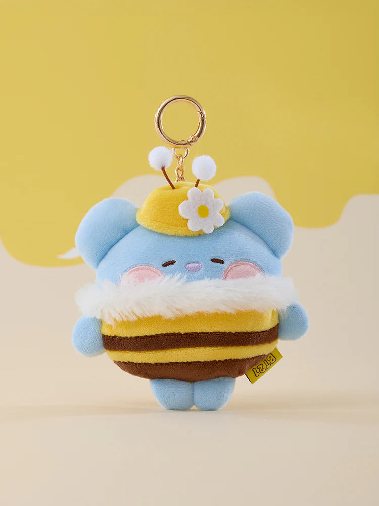 BT21 - MININI HONEYBEE PLUSH TAPE MEASURE KEYRING - COKODIVE