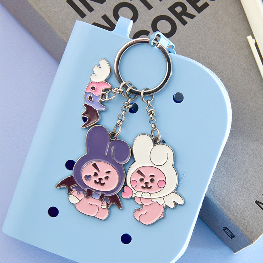 BT21 - ANGEL & VILLAIN METAL KEYRING - COKODIVE