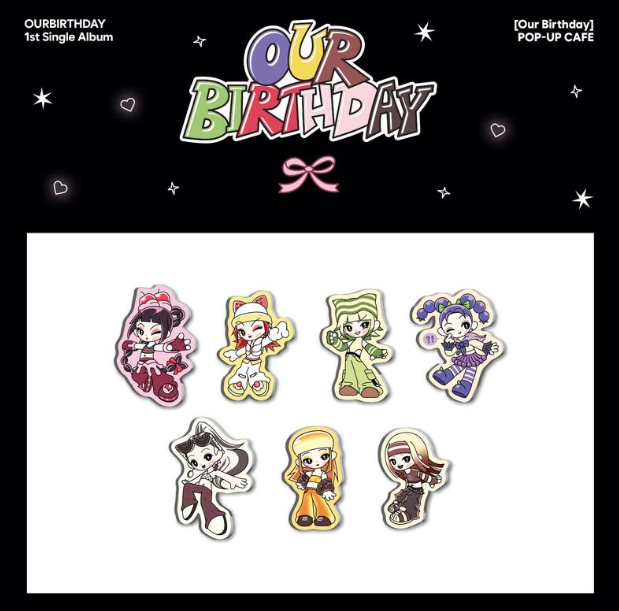 OURBIRTHDAY - OUR BIRTHDAY POP UP OFFICIAL MD RANDOM ACRYLIC MAGNET - COKODIVE