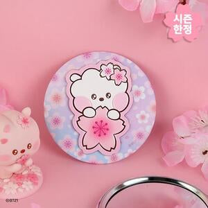 BT21 - CHERRY BLOSSOM LEATHER PATCH MIRROR RJ - COKODIVE