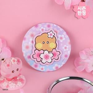 BT21 - CHERRY BLOSSOM LEATHER PATCH MIRROR SHOOKY - COKODIVE