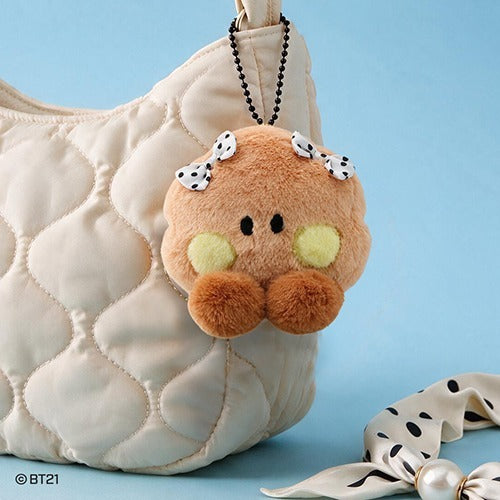 BT21 - DOT RIBBON PLUSH KEYRING (SHOOKY) - COKODIVE