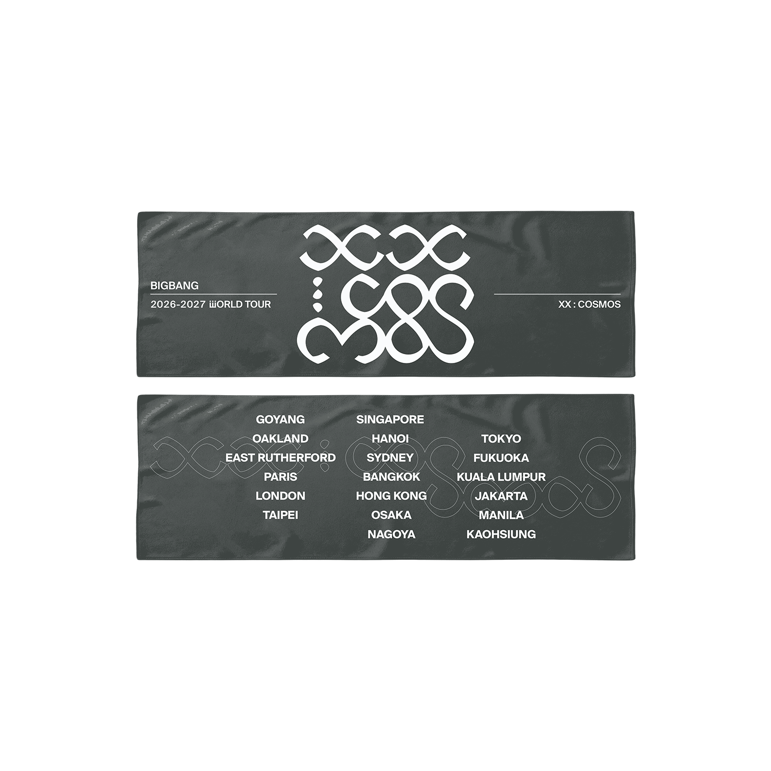 BIGBANG - XX : COSMOS 2026-2027 WORLD TOUR OUTDOOR ESSENTIAL MD SLOGAN TOWEL - COKODIVE