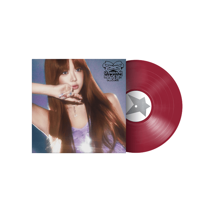 LE SSERAFIM - MADE MY NIGHT 2ND SINGLE ALBUM VINYL WARM RED VER - COKODIVE
