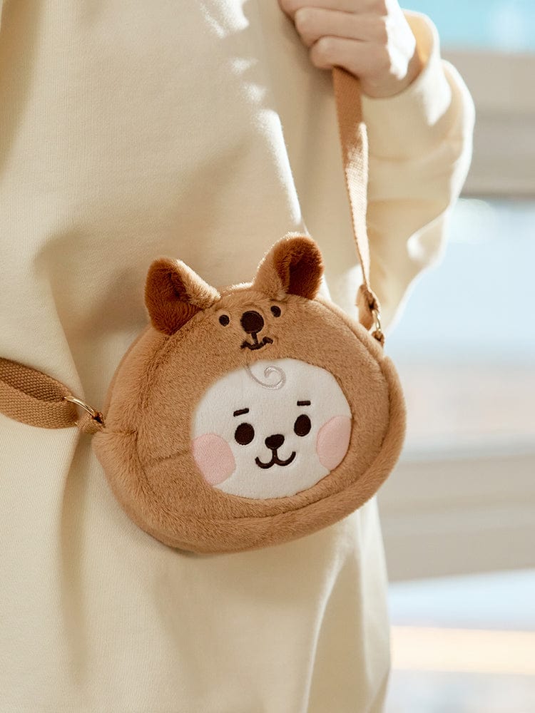 BT21 - BABY FLUFFY FACE DOLL CROSS BAG - COKODIVE