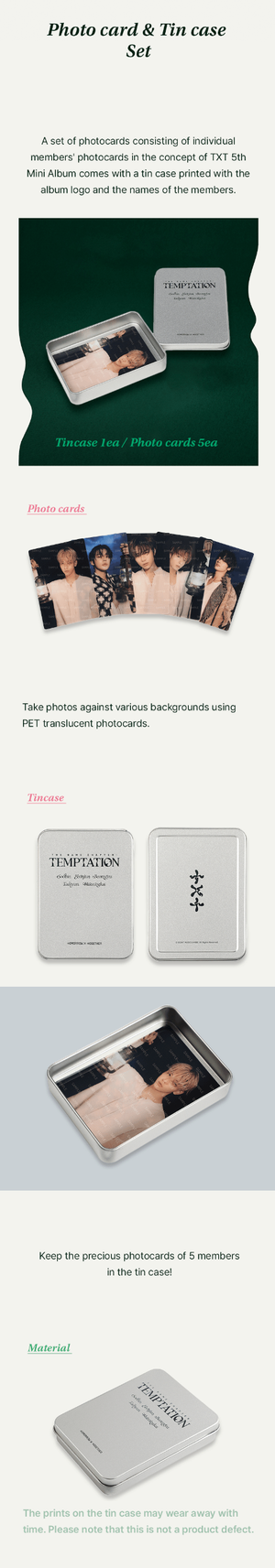 TXT - THE NAME CHAPTER TEMPTATION 5TH MINI ALBUM OFFICIAL MD - COKODIVE