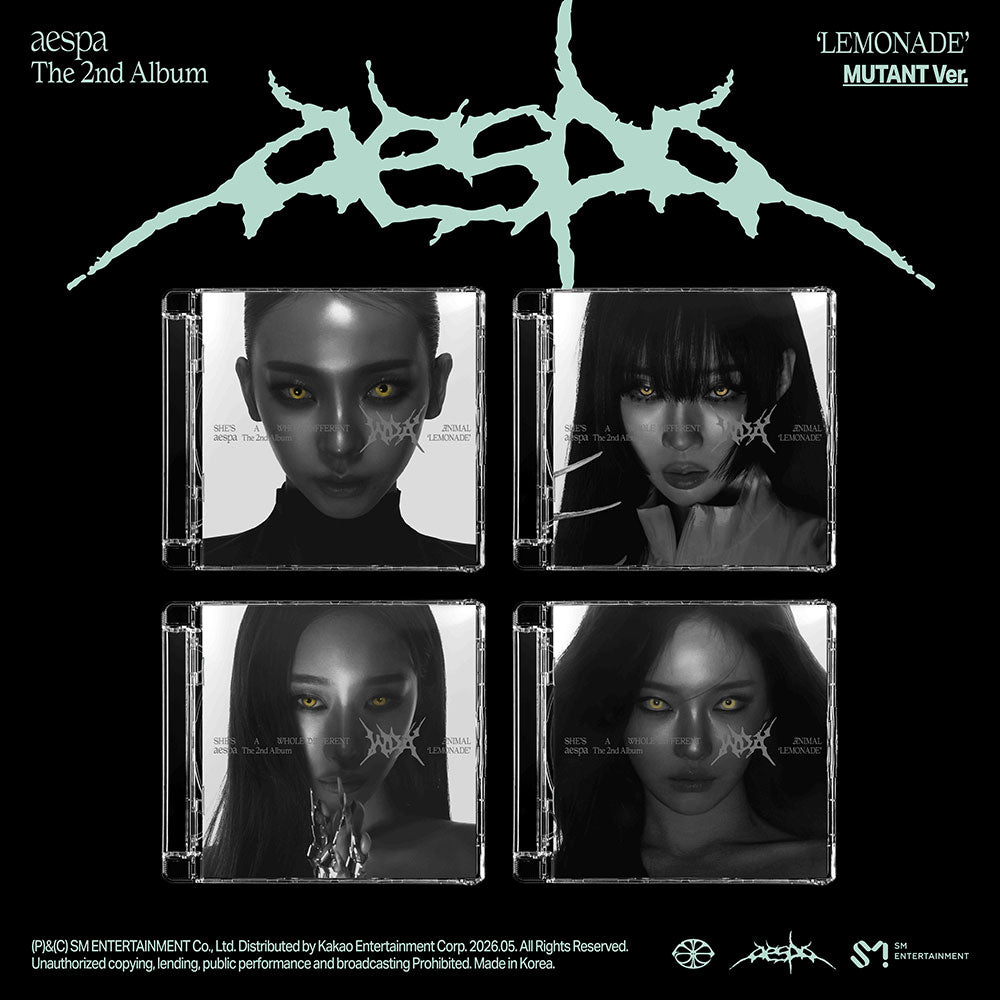 AESPA - LEMONADE 2ND ALBUM TOWER RECORD GIFT MUTANT VER SET - COKODIVE