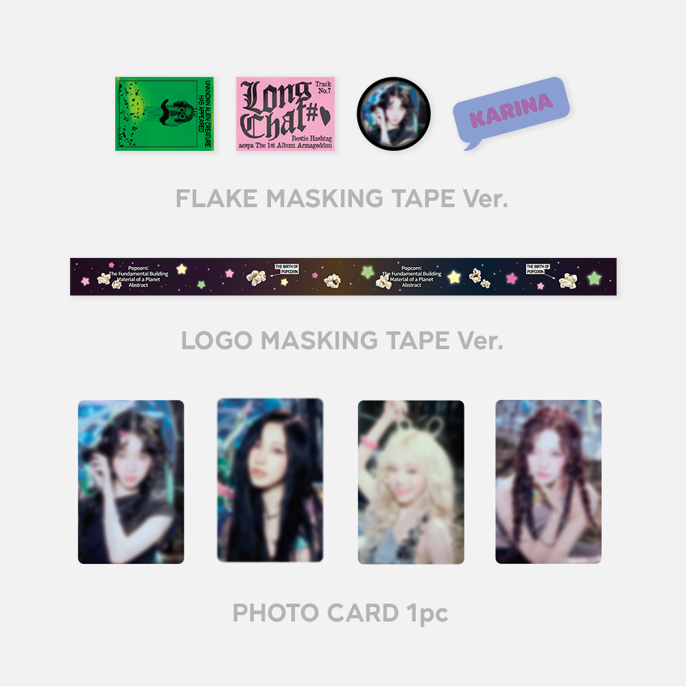 AESPA - ARMAGEDDON 1ST ALBUM OFFICIAL MD ROLL MASKING TAPE