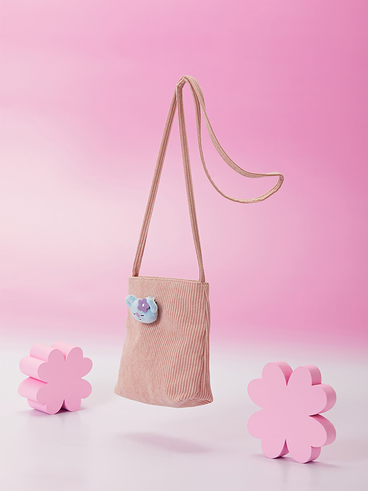 BT21 - SPRING DAYS MINI CORDUROY CROSSBODY BAG MANG - COKODIVE