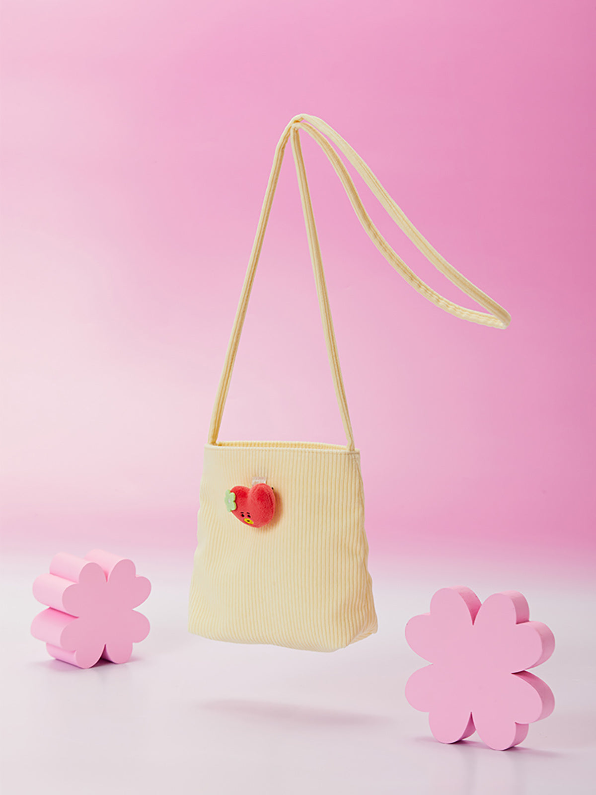 BT21 - SPRING DAYS MINI CORDUROY CROSSBODY BAG TATA - COKODIVE