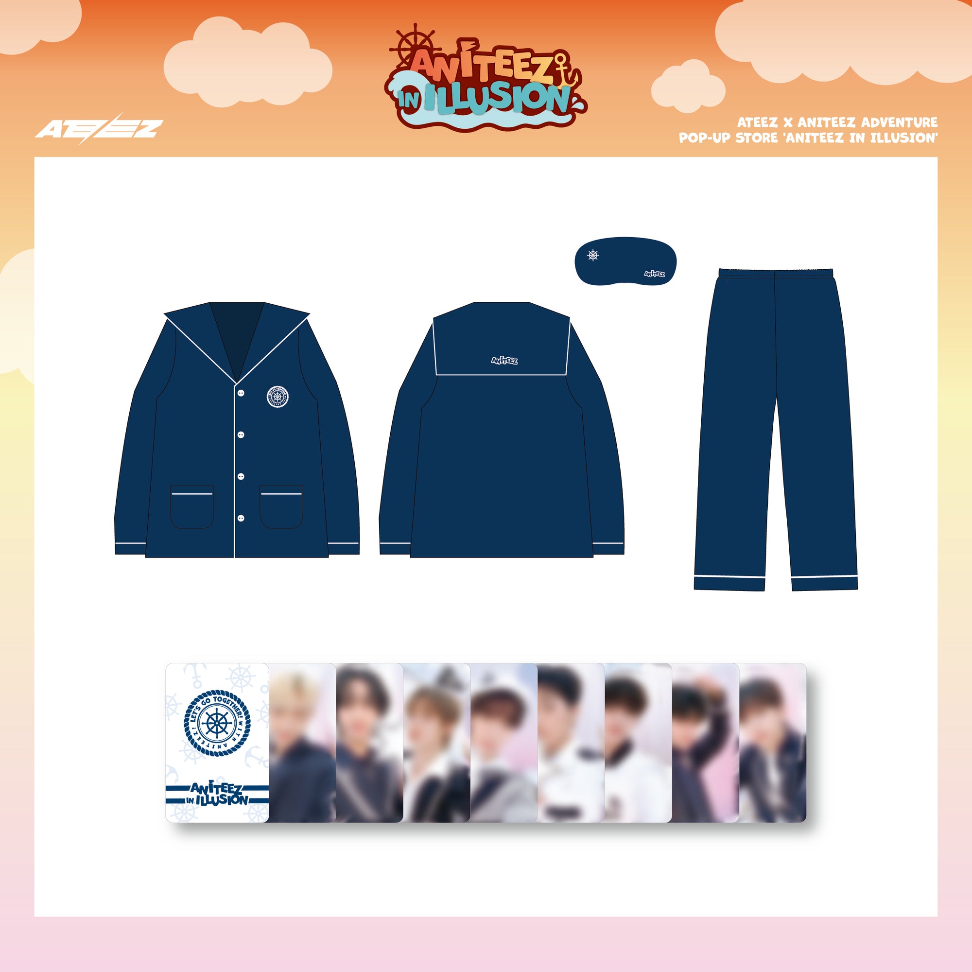 ATEEZ - ANITEEZ IN ILLUSION ATEEZ X ANITEEZ ADVENTURE POP-UP STORE OFFICIAL MD - COKODIVE