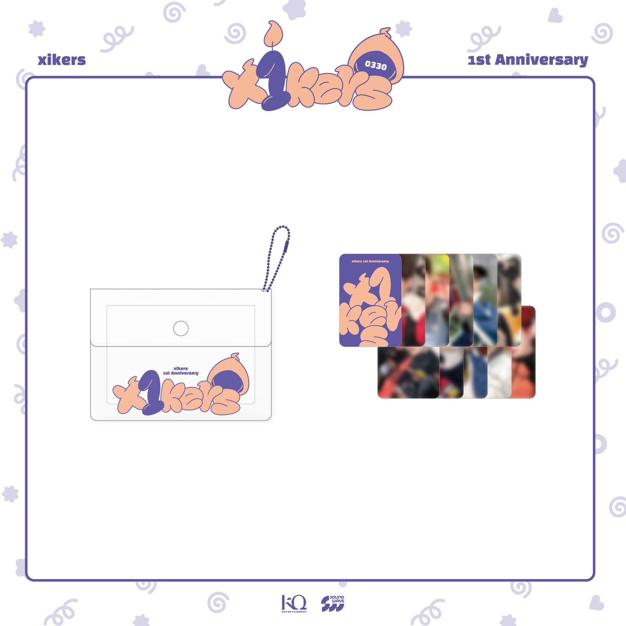 XIKERS - 'x1kers' 1ST ANNIVERSARY OFFICIAL MD PVC CARD POUCH