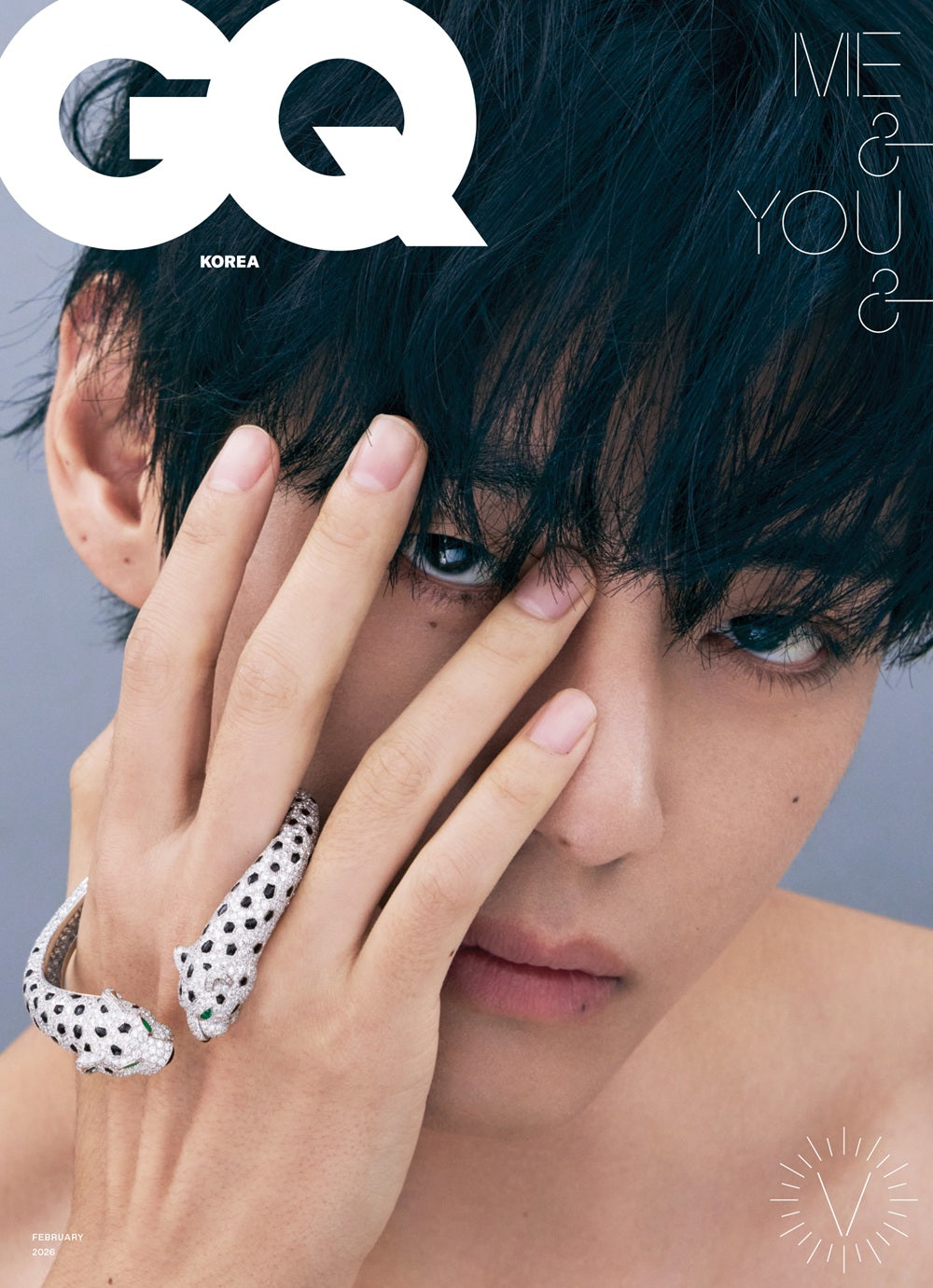 BTS V - GQ MAGAZINE FEBRUARY 2026 ISSUE COVER C - COKODIVE