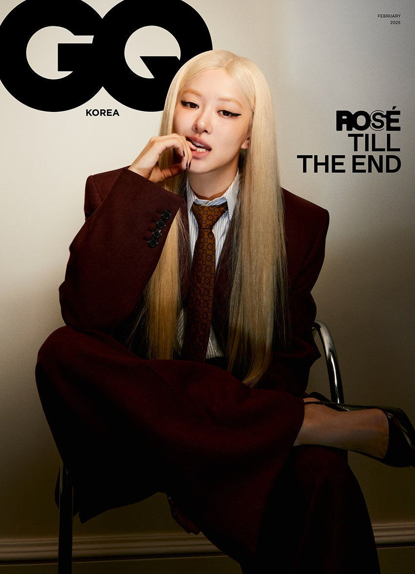 BLACKPINK ROSE - GQ KOREA MAGAZINE 2025 FEBRUARY ISSUE COVER D - COKODIVE