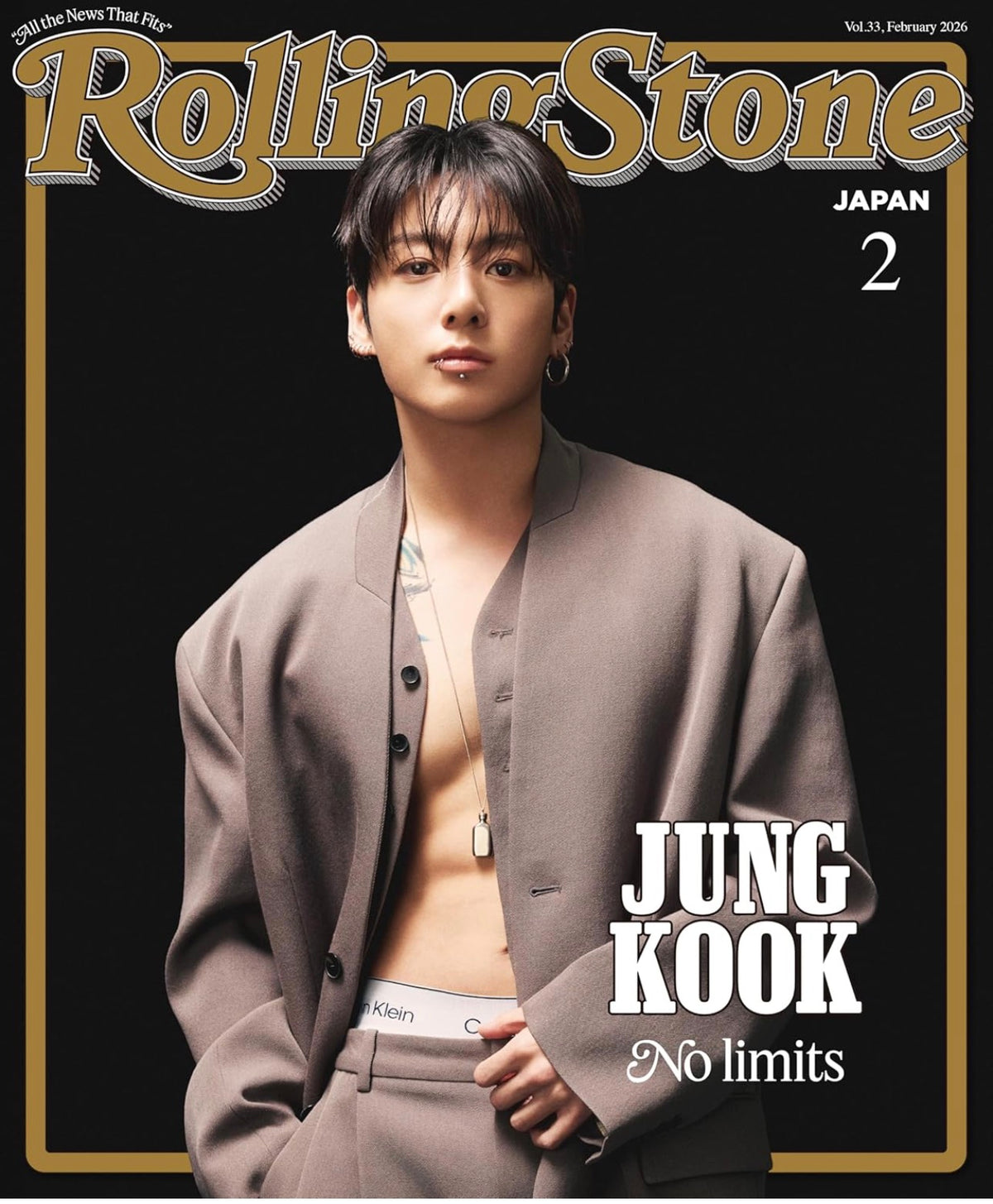 BTS JUNGKOOK - ROLLINGSTONE JAPAN MAGAZINE FEBRUARY ISSUE COVER