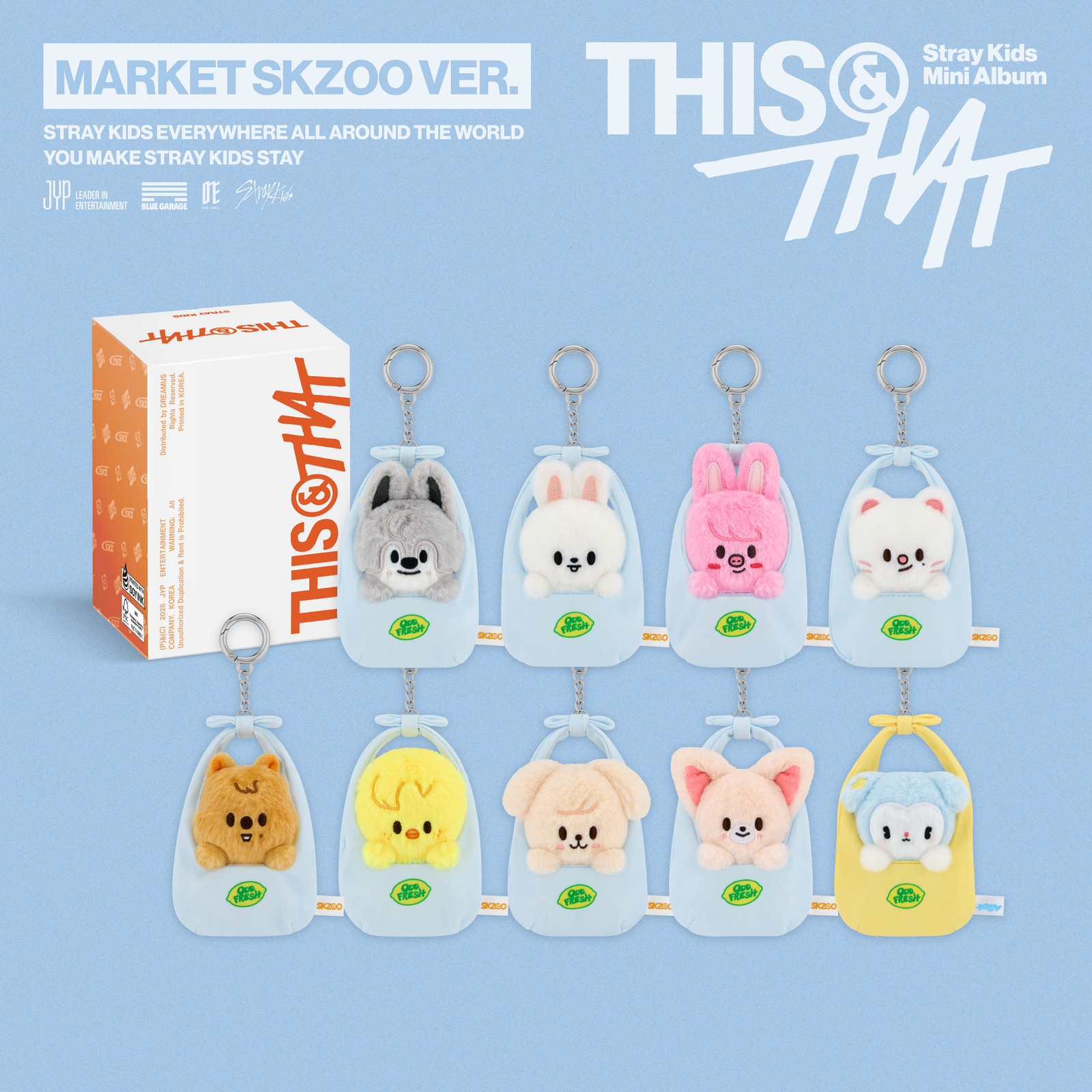 STRAY KIDS - THIS & THAT 10TH MINI ALBUM MARKET SKZOO VER SET - COKODIVE