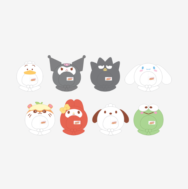 STRAY KIDS - SKZOO X SANRIO CHARACTERS OFFICIAL MD 10CM SKZOO PLUSH OUTFIT (SANRIO CHARACTERS VER) - COKODIVE