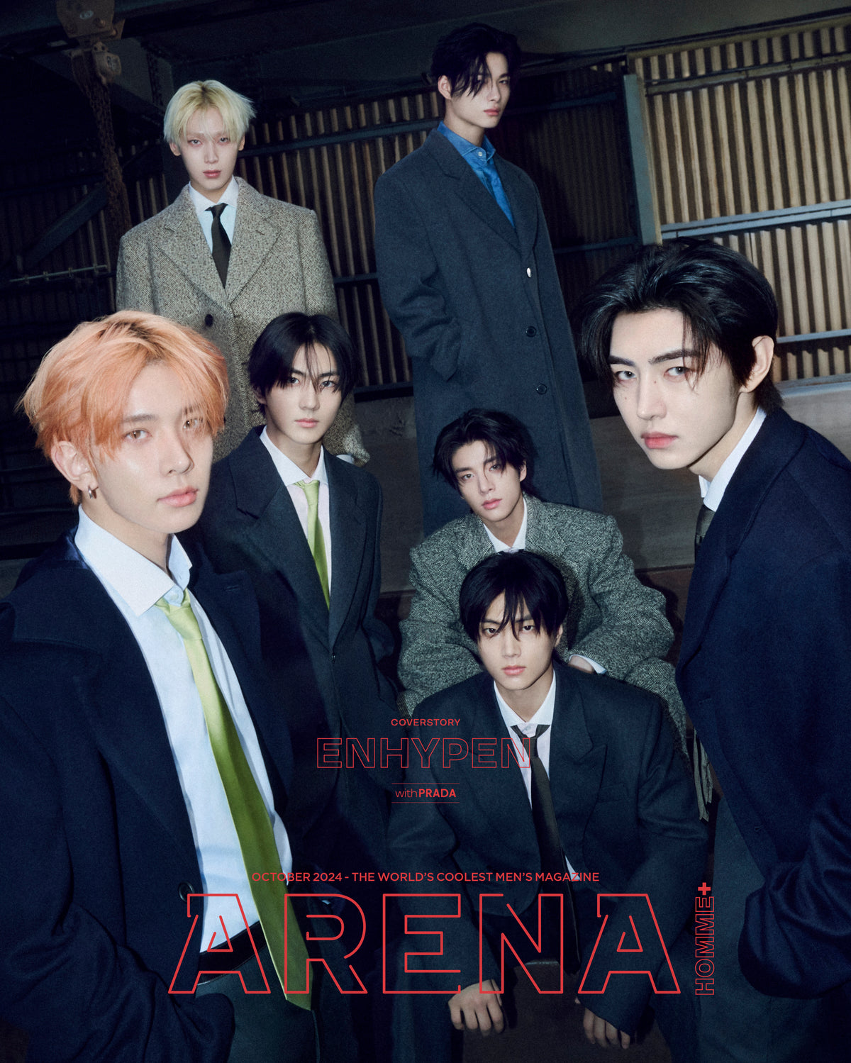 ENHYPEN - ARENA HOMME MAGAZINE 2024 OCTOBER ISSUE COVER A