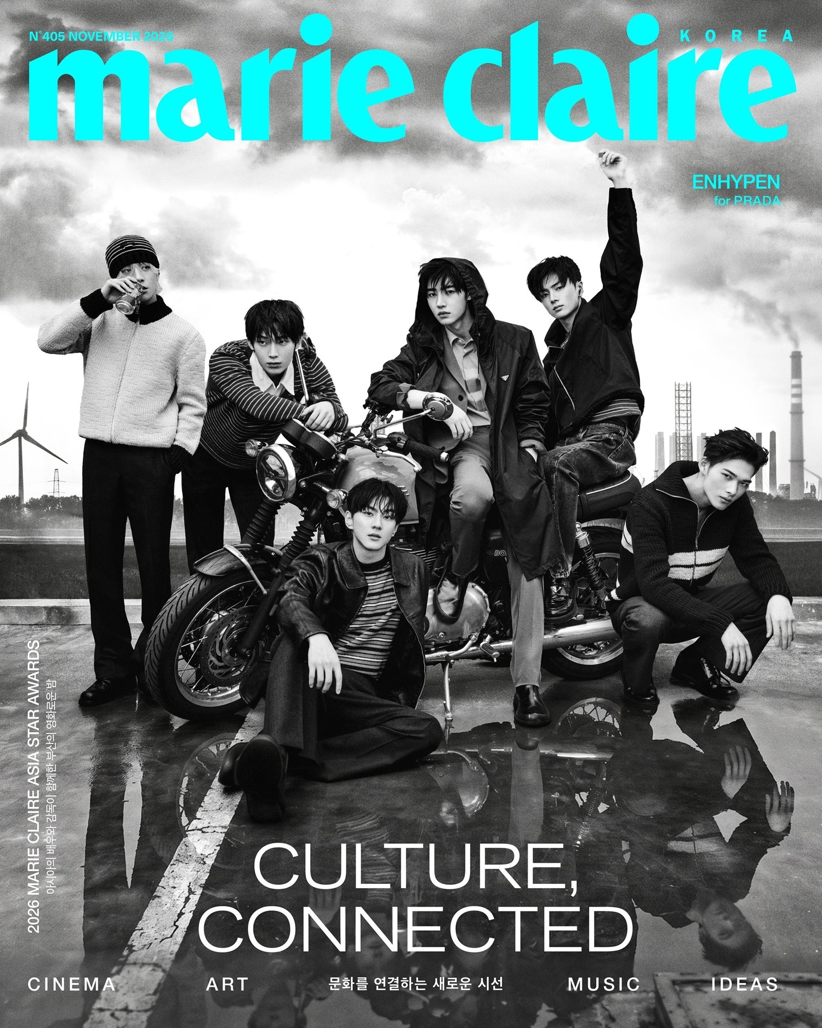 ENHYPEN - MARIE CLAIRE MAGAZINE 2026 NOVEMBER ISSUE COVER A - COKODIVE