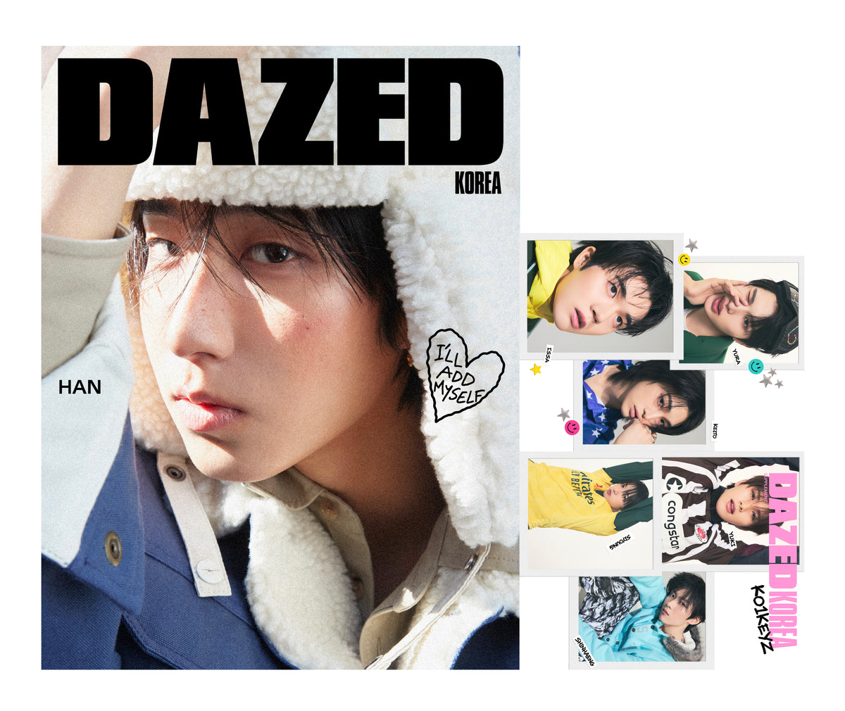 STRAY KIDS HAN - DAZED & CONFUSED MAGAZINE 2026 WINTER EDITION COVER B - COKODIVE