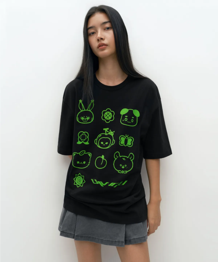 NCT 127 - SOM MOONG CHILL X MUSINSA COLLABORATION T-SHIRT (BLACK) - COKODIVE