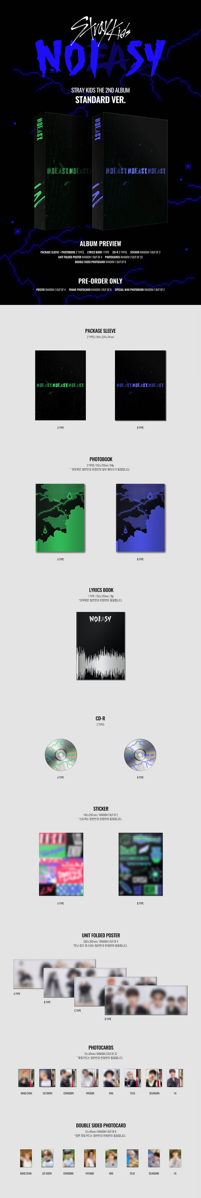 Stray Kids 2nd Album - Noeasy (Standard Ver)