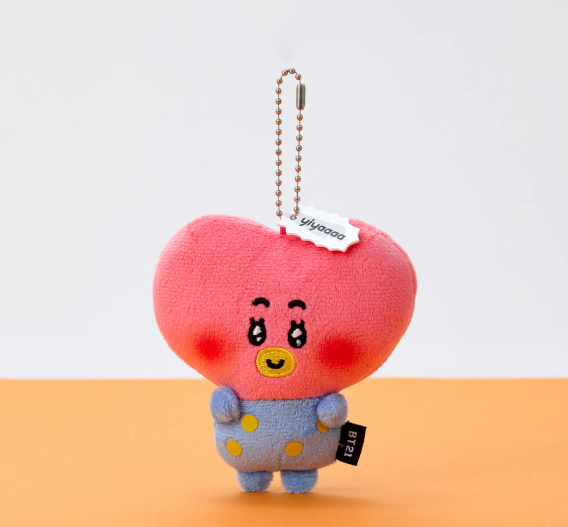 BT21 - TODAY'S FACE HEARTBEAT PLUSH KEYRING