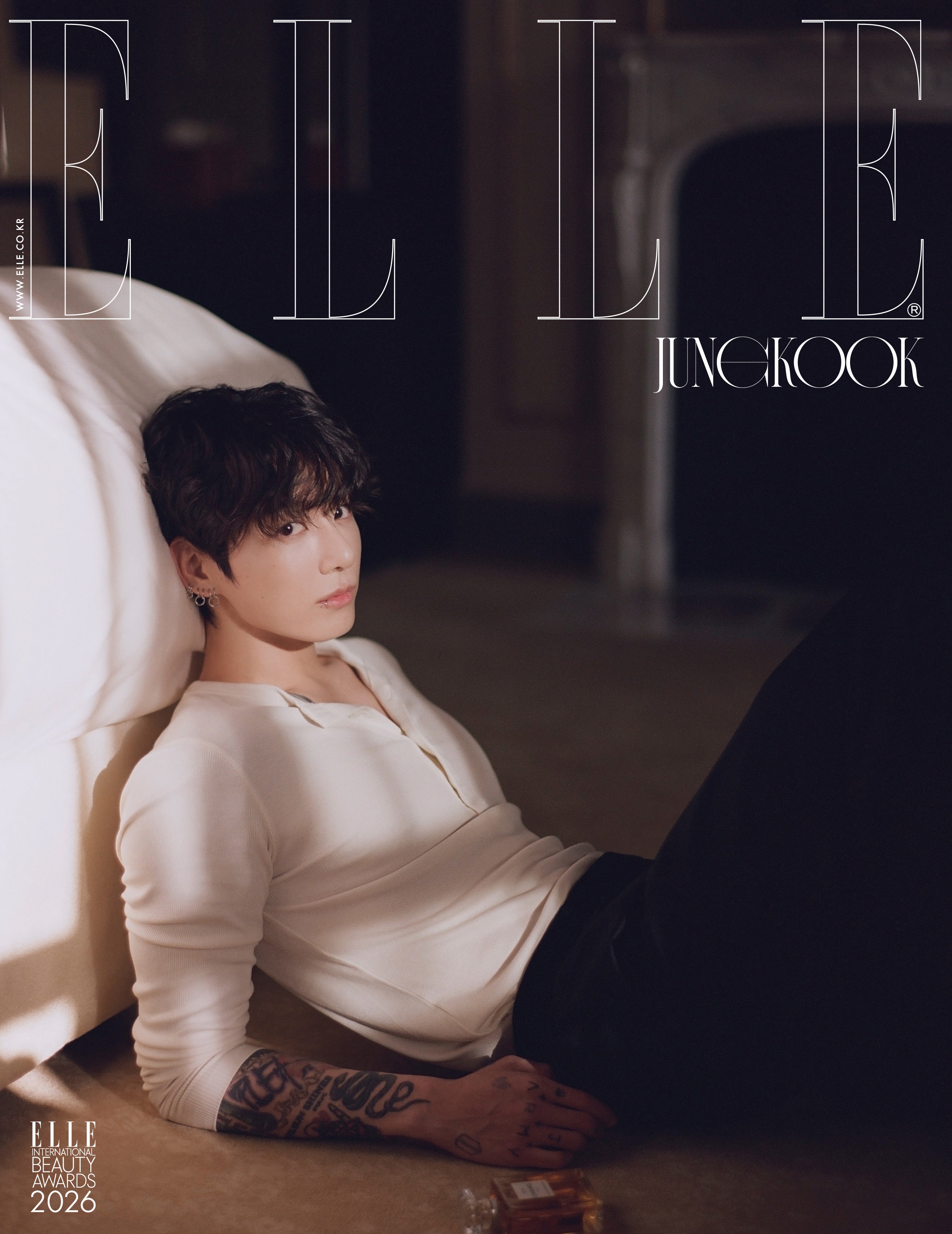 BTS JUNG KOOK - ELLE MAGAZINE 2026 JANUARY ISSUE COVER D | COKODIVE