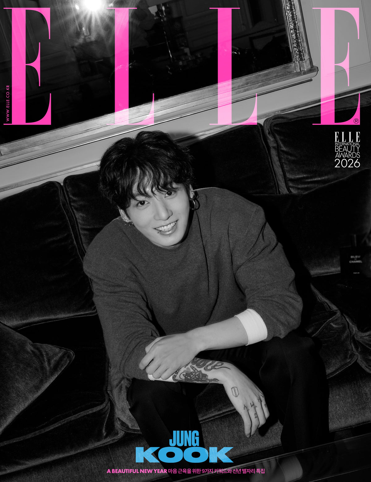 BTS JUNG KOOK - ELLE MAGAZINE 2026 JANUARY ISSUE COVER I - COKODIVE
