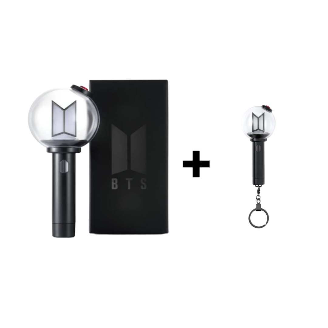 BTS - OFFICIAL LIGHT STICK VER.4 + LIGHT STICK VER.4 KEYRING BUNDLE - COKODIVE