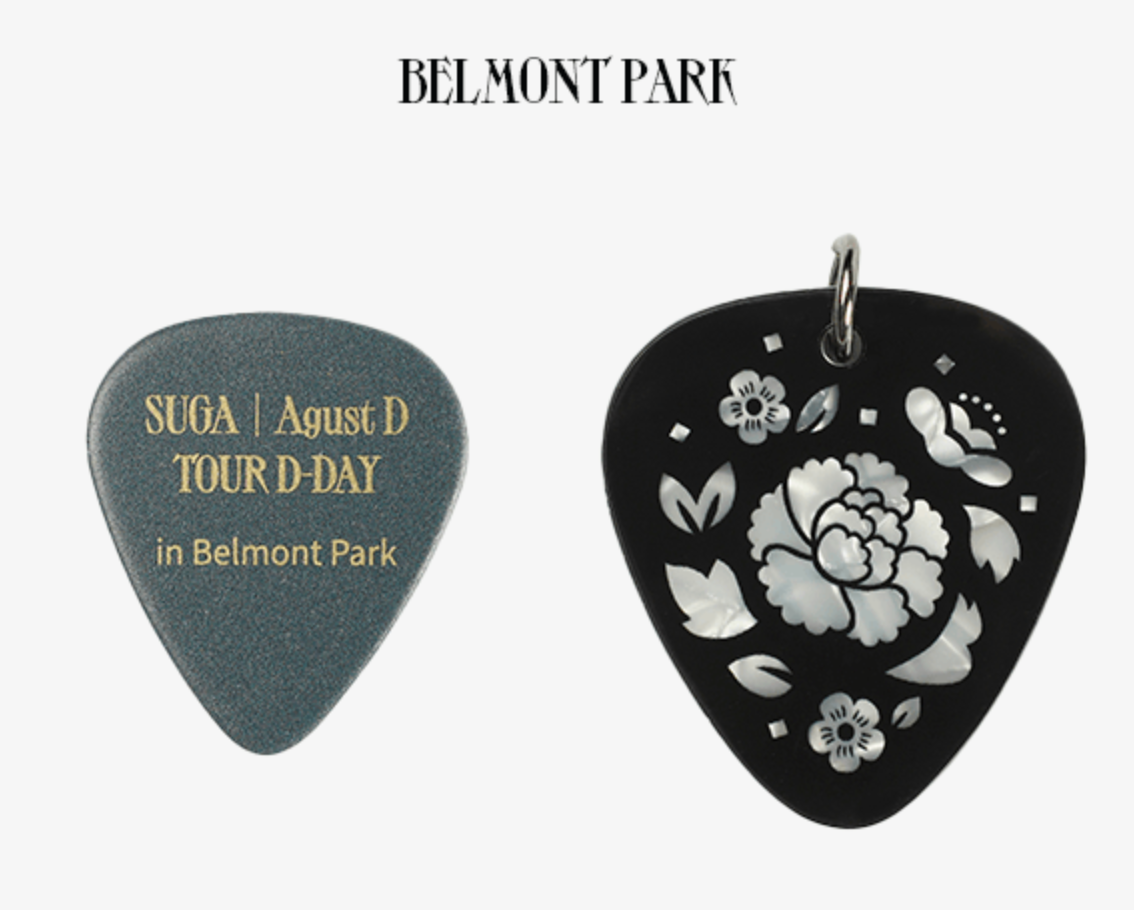 BTS SUGA - AUGUST D TOUR D-DAY OFFICIAL MD GUITAR PICK SET - COKODIVE