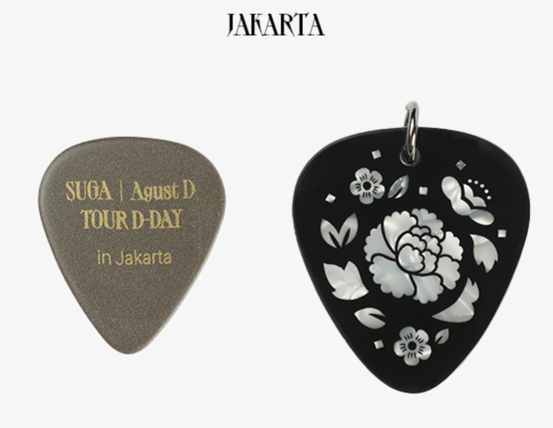 BTS SUGA - AUGUST D TOUR D-DAY OFFICIAL MD GUITAR PICK SET - COKODIVE