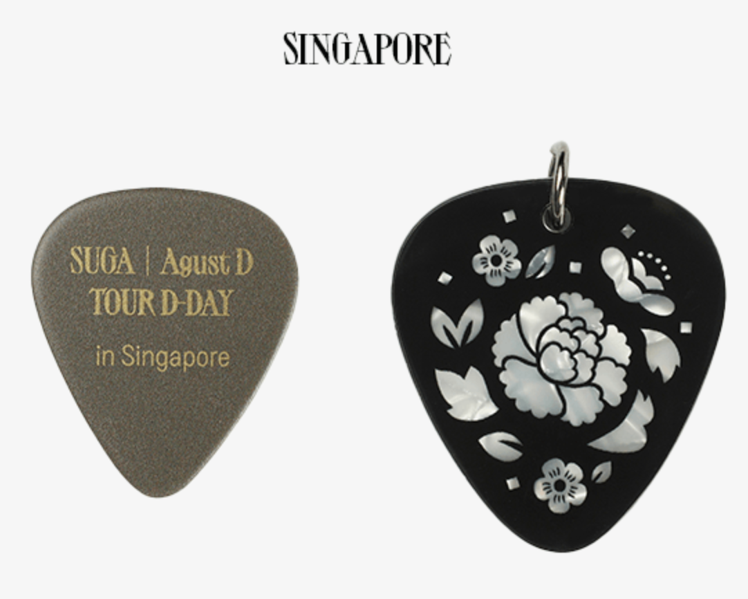 BTS SUGA - AUGUST D TOUR D-DAY OFFICIAL MD GUITAR PICK SET - COKODIVE